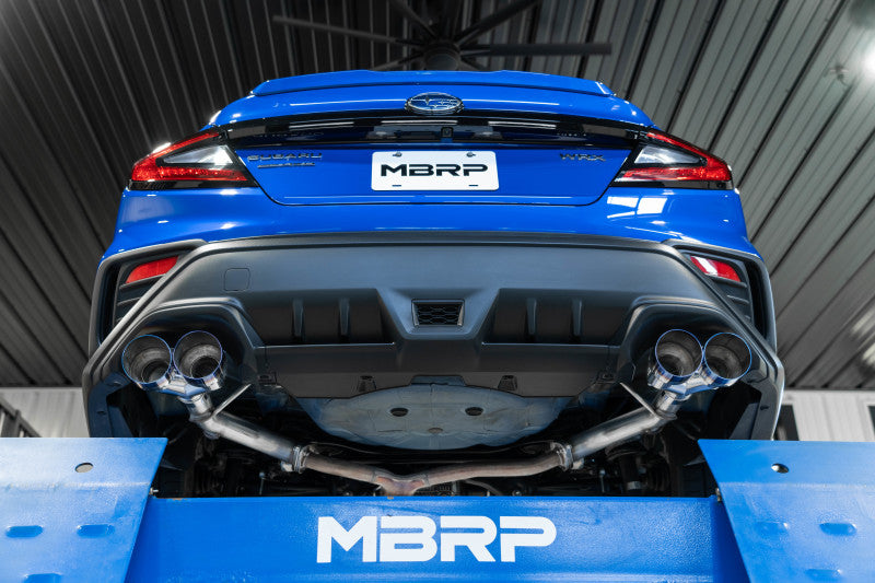 MBRP Subaru WRX 2.5in Dual Split Rear Exit w/ Quad CF Tips - T304