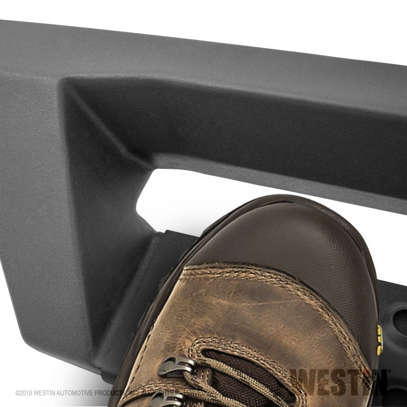Westin 19+ Chevrolet Silverado / GMC Sierra 1500 Double Cab HDX Drop Nerf Step Bars - Textured Blk
