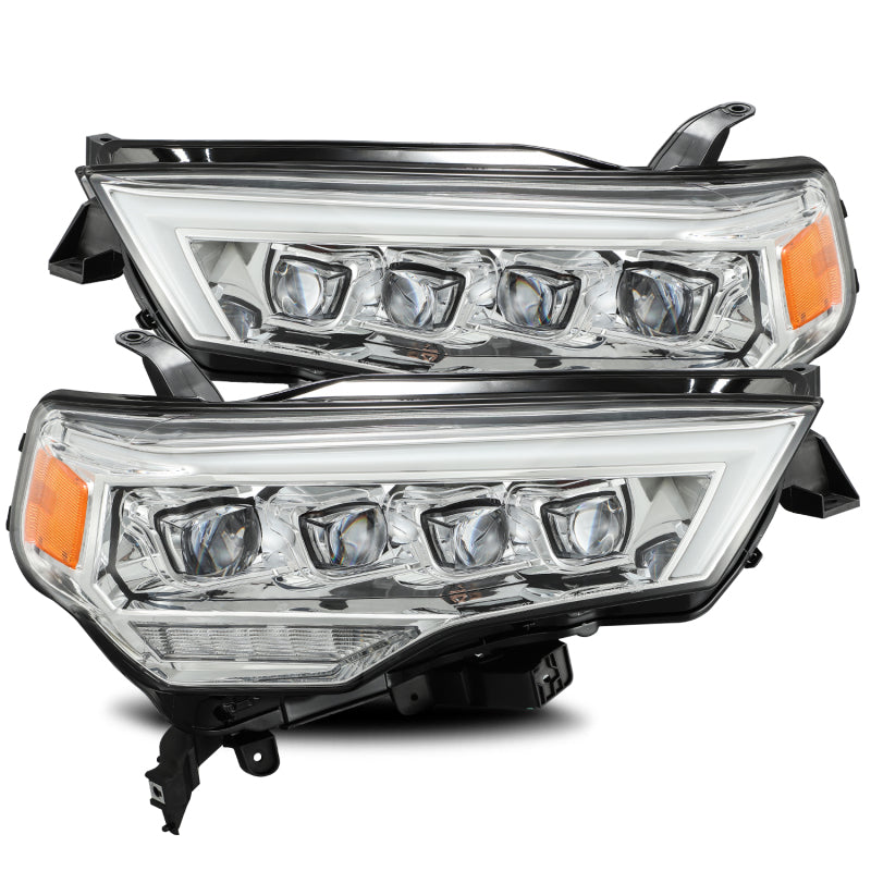 AlphaRex 14+ Toyota 4Runner NOVA LED Projector Headlights Plank Style Chrome w/Activation Light