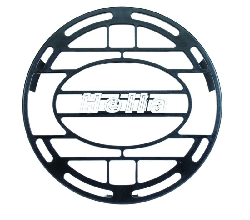 Hella Stone Shield Round Plastic Black Hella Logo Light Cover