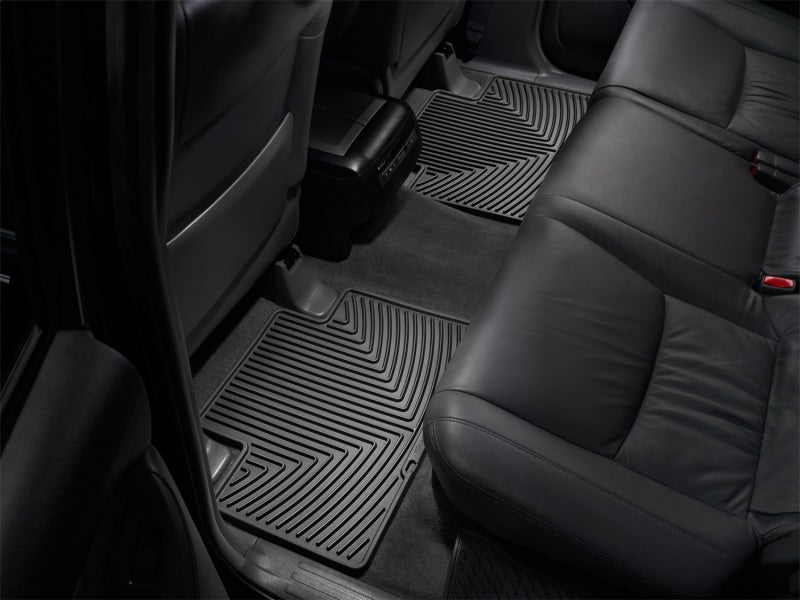 WeatherTech Toyota Tacoma Crew Cab Rear Rubber Mats - Black