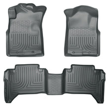 Load image into Gallery viewer, Husky Liners 05-13 Toyota Tacoma WeatherBeater Combo Grey Floor Liners
