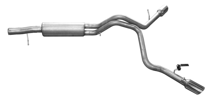 Gibson 11-14 Cadillac Escalade Base 6.2L 3.5in/3in Cat-Back Dual Extreme Exhaust - Stainless