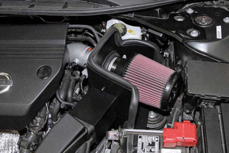 K&N 69 Series Typhoon Performance Intake Kit - Silver for Nissan Altima 2.5L L4