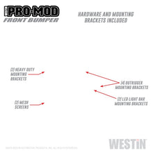 Load image into Gallery viewer, Westin 19+ Chevrolet Silverado 1500 Pro-Mod Front Bumper - Tex. Blk