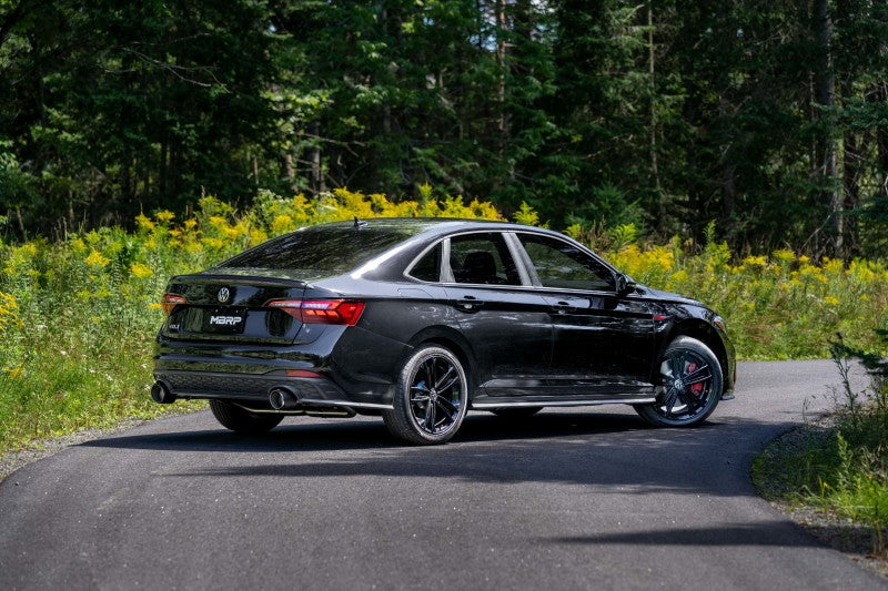 MBRP VW Jetta GLI 2.0 TSI 3in Cat Back T304 SS 2.5in Dual Split Rear w/ Carbon Fiber Tips