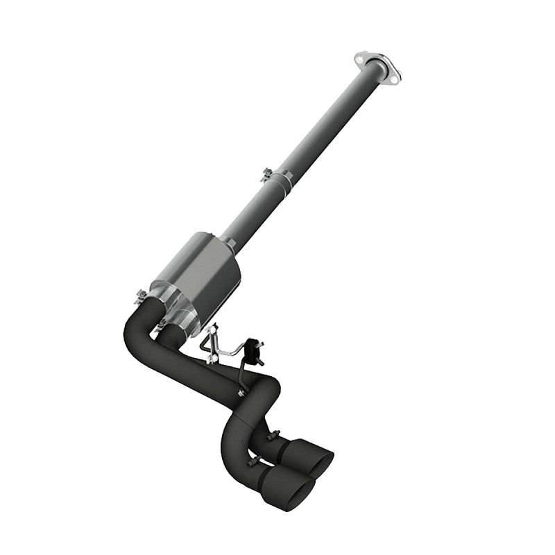 MBRP Ford F150 Pre-Axle 4.5in OD Tips Dual Outlet 3in Black Coated Cat Back Exhaust