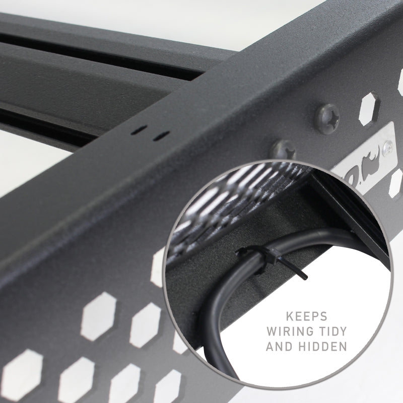 Go Rhino Ram 1500 CC Ceros Low Profile Roof Rack - Tex. Blk