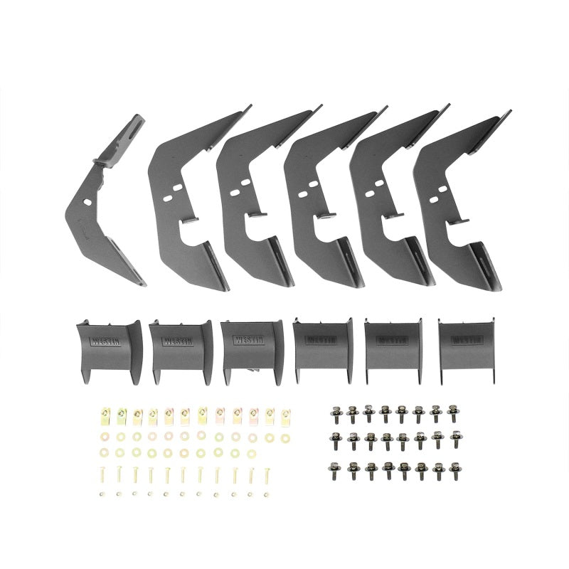 Westin Chevy Silverado Ext/Dbl Cab R7 Nerf Step Bars - Black
