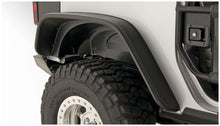 Load image into Gallery viewer, Bushwacker 07-18 Jeep Wrangler Flat Style Flares 2pc Fits 2-Door Sport Utility Only - Black