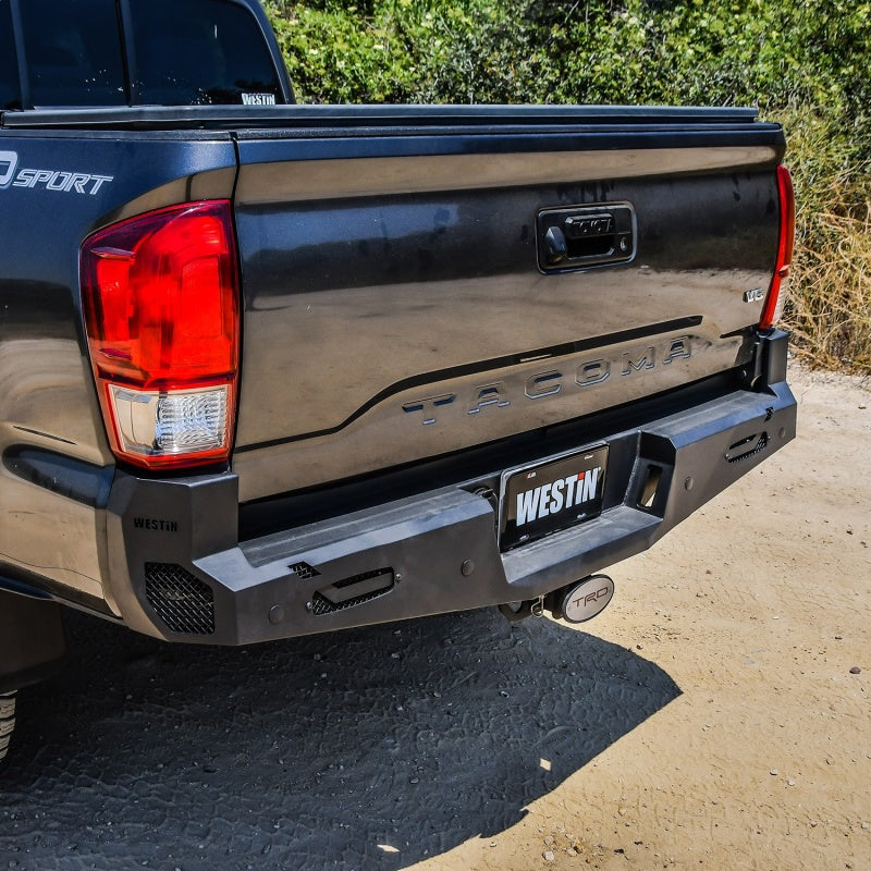 Westin 16+ Toyota Tacoma Pro-Series Rear Bumper - Textured Black