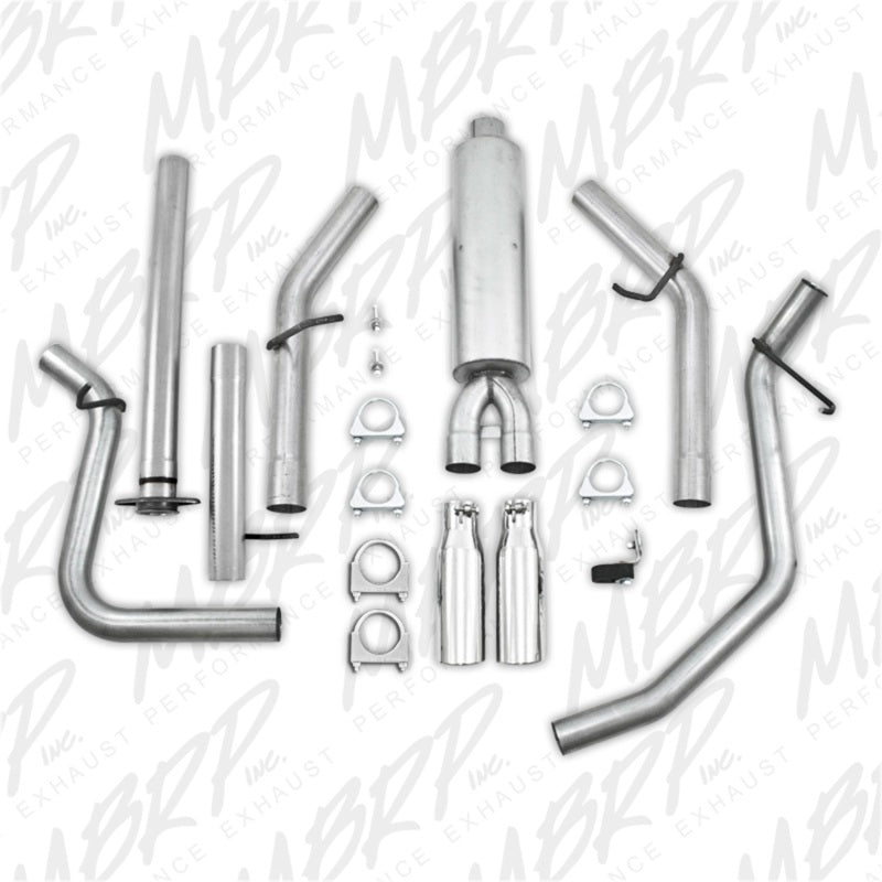 MBRP Chevrolet/GMC 1500 (Next Gen.) CC EC (excl. 8 bed) 4.8/5.3L/6.0L Cat Back Dual Split