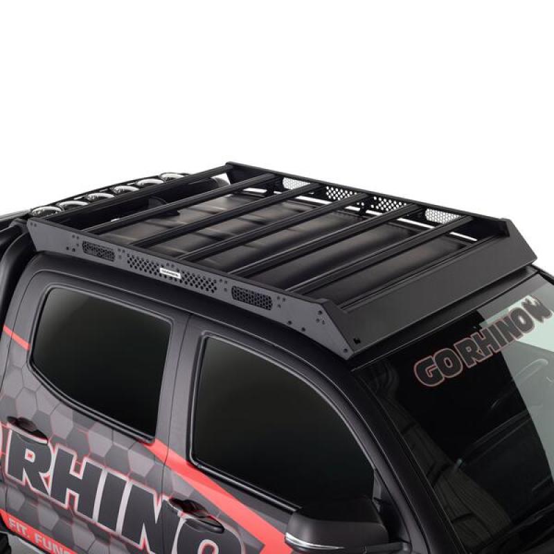 Go Rhino Toyota Tacoma DC Ceros Low Profile Roof Rack - Tex. Blk