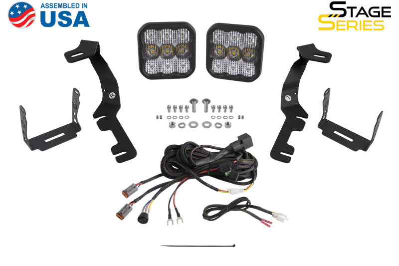 Diode Dynamics Stage Series Ditch Light Kit for 2019-Present Ram SS3 - Yellow Pro Combo