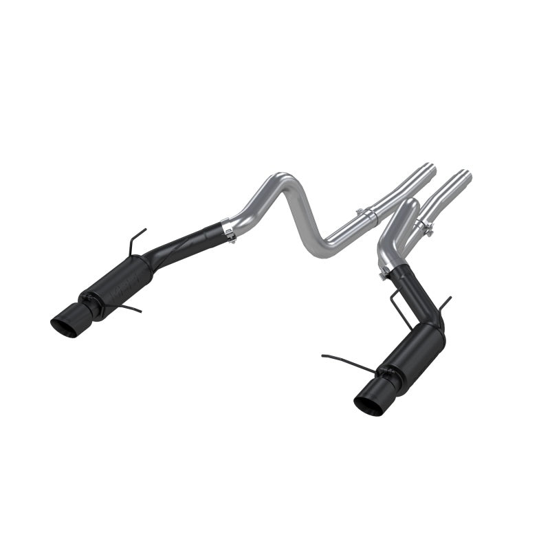 MBRP Ford Mustang GT 5.0L 3in Cat Back Dual Split Rear Race Version 4in Tips - Black