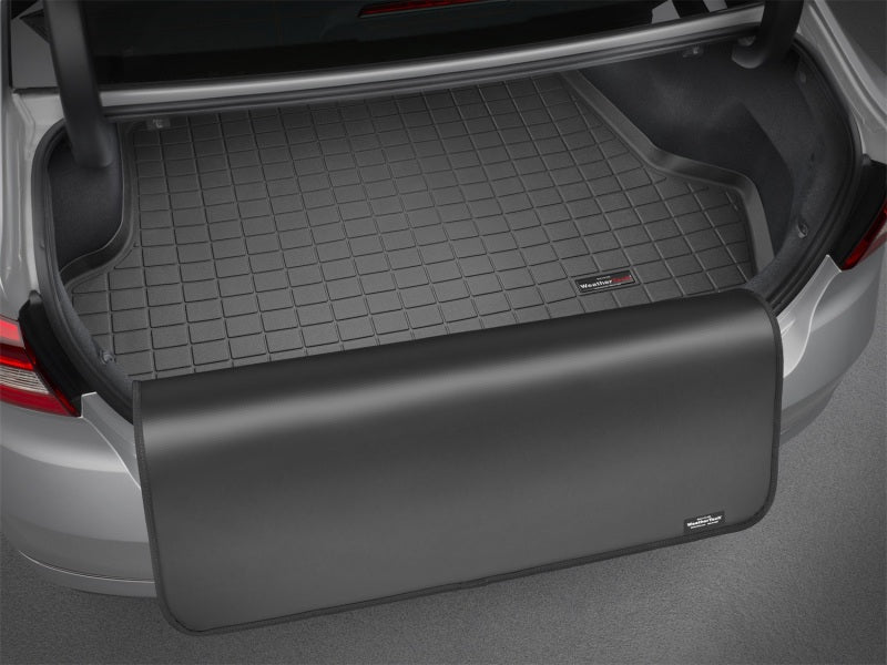WeatherTech 2016+ Cadillac CT6 Cargo Liner w/ Bumper Protector - Black (Not Plug-In Hybrid Models)