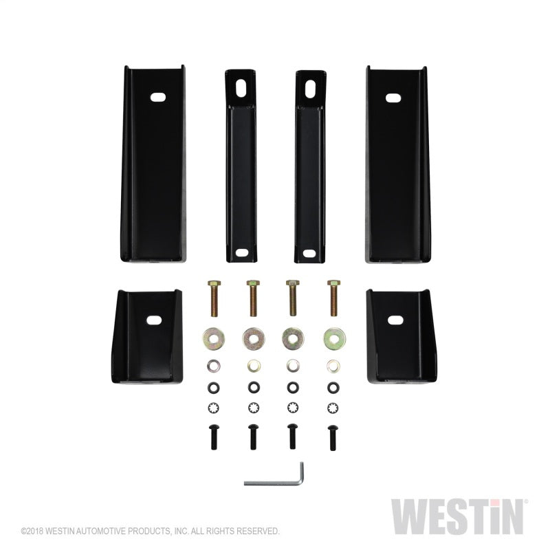 Westin Chevrolet Silverado/Sierra 1500 Crew Cab E-Series 3 Nerf Step Bars - Black