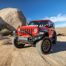 Load image into Gallery viewer, Go Rhino Jeep Wrangler JL/JLU/JK/JKU/Gladiator JT Rockline Full Width Bumper w/ Overrider