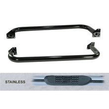Load image into Gallery viewer, Rugged Ridge 3-In Round Tube Side Step SS Jeep Wrangler YJ