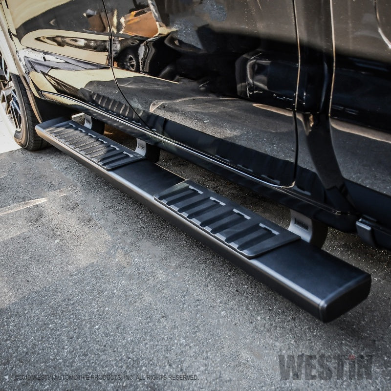 Westin 19+ Chevrolet Silverado 1500 DC (Excl. 2019 LD/Limited) R7 Nerf Step Bars - Black