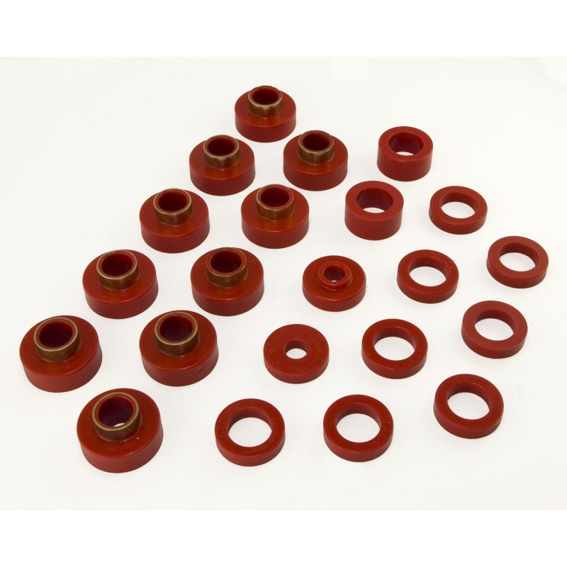 Rugged Ridge Body Mount Kit Red CJ7 22 Pieces