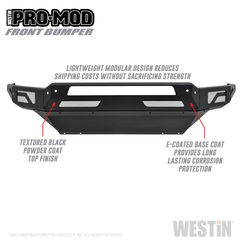 Westin 13+ Dodge Ram 1500 / 2019 Ram 1500 Classic Pro-Mod Front Bumper