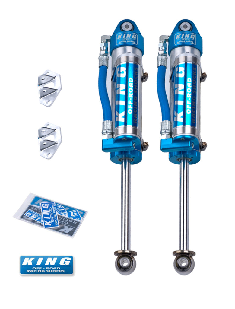 King Shocks Jeep Wrangler JK Rear 2.5 Dia Piggy Hose Res Shocks 6in Lift (Pair)