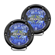 Load image into Gallery viewer, Rigid Industries 360-Series 4in LED Off-Road Drive Beam - Blue Backlight (Pair)