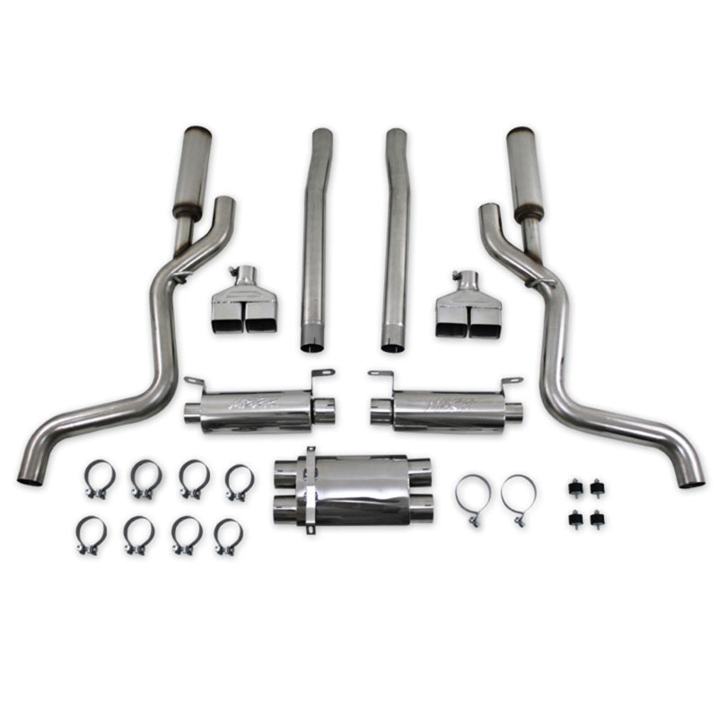 MBRP Dodge Challenger SRT8 6.1L Hemi T304 Cat Back Dual Split Rear
