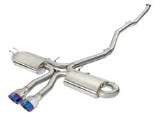 Load image into Gallery viewer, aFe Takeda 3in 304 SS Cat-Back Exhaust System w/ Blue Tips 2017+ Honda Civic Si 4Dr I4 1.5L (t)
