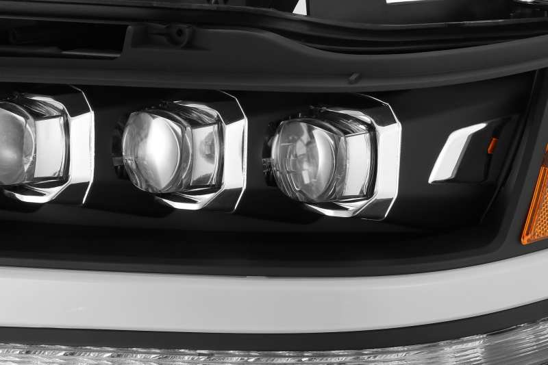 AlphaRex 19+ Ram 1500HD NOVA LED Proj Headlight Plank Style Matte Blk w/Activ Light/Seq Signal/DRL
