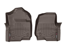 Load image into Gallery viewer, WeatherTech Ford Super Duty (Super Cab / Crew Cab) Front FloorLiners - Cocoa