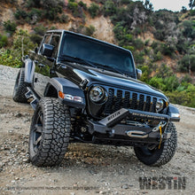 Load image into Gallery viewer, Westin 18+ Jeep Wrangler JL Stubby Front Bumper - Textured Black