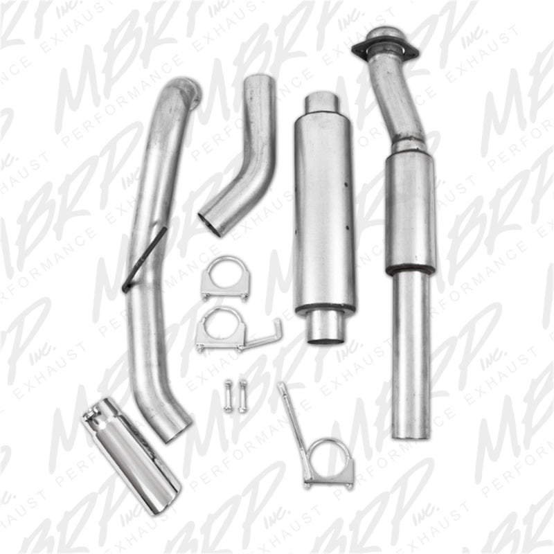 MBRP Ford F150 SVT Raptor 6.2L EC-SB/CC-SB 3.5in Cat Back Single Exit Alum Exhaust System