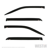 Westin RAM 1500 Crew Cab (Non Classic) Wade Slim Wind Deflector 4pc - Smoke