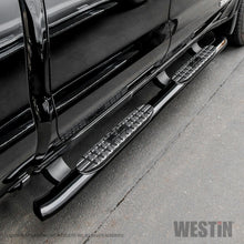 Load image into Gallery viewer, Westin 19+ Chevrolet/GMC Silverado/Sierra 1500 Double Cab PRO TRAXX 4 Oval Nerf Step Bars - Black