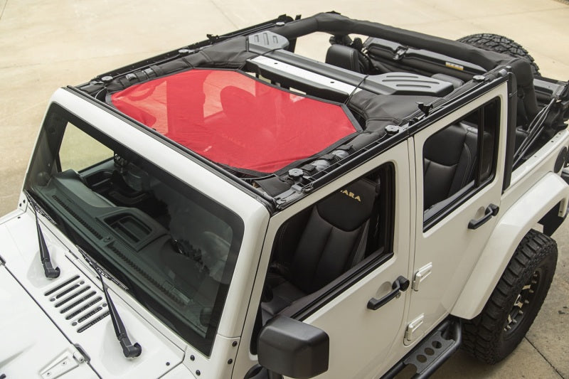 Rugged Ridge Eclipse Sun Shade Front Red Jeep Wrangler