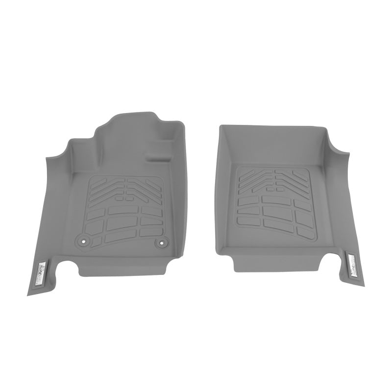 Westin 12+ Toyota Tundra Reg/Dbl/CrewMax (Double hook) Wade Sure-Fit Floor Liners Front - Gray