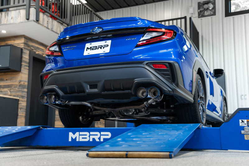 MBRP Subaru WRX 2.5in Dual Split Rear Exit w/ Quad CF Tips - T304