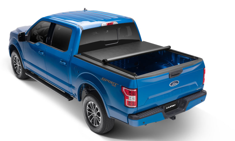 Lund Ford F250/F350/F450 Super Duty (8ft bed) Genesis Roll Up Tonneau Cover - Black