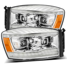Load image into Gallery viewer, AlphaRex 06-08 Dodge Ram 1500HD LUXX LED Projector Headlights Plank Style Chrome w/Seq Signal/DRL