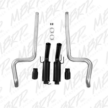 Load image into Gallery viewer, MBRP Ford Mustang GT 5.0L 3in Cat Back Dual Split Rear Race Version 4in Tips - Black