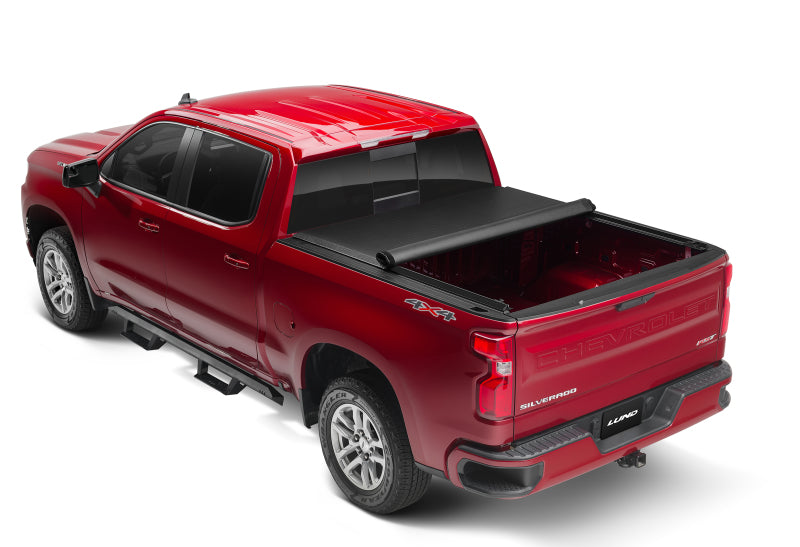 Lund Chevy Silverado 1500 (8ft. Bed) Genesis Roll Up Tonneau Cover - Black
