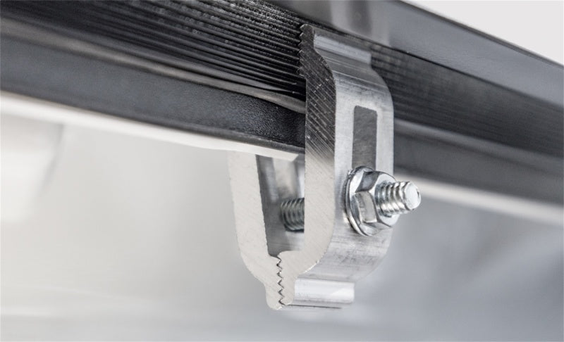 Access LOMAX Tri-Fold Cover 16+ Toyota Tacoma 6in Box Split Rail - Black Urethane