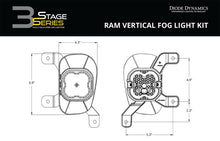 Load image into Gallery viewer, Diode Dynamics SS3 Sport Type Ram Vert Kit ABL - Yellow SAE Fog