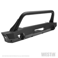 Load image into Gallery viewer, Westin 18+ Jeep Wrangler JL / 20-22 Gladiator WJ2 Stubby Front Bumper w/Bull Bar - Tex. Blk