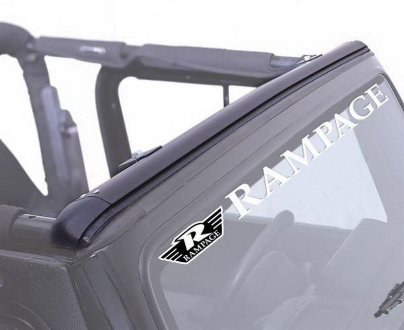 Rampage Jeep Wrangler(TJ) Windshield Channel - Black