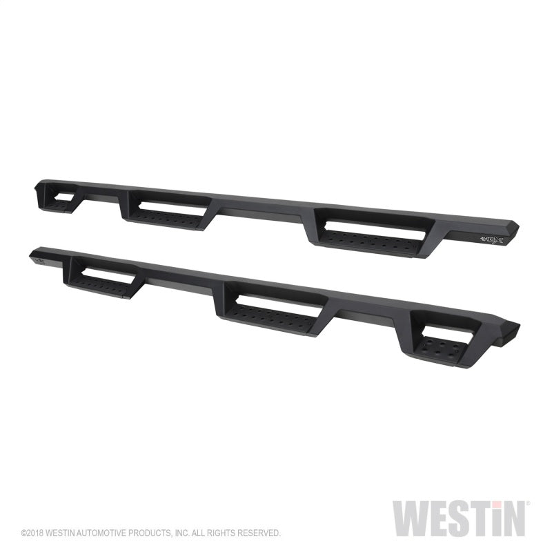 Westin Chevrolet Silverado/Sierra 1500 (5.5ft) Drop Wheel to Wheel Nerf Step Bars - Txt Black