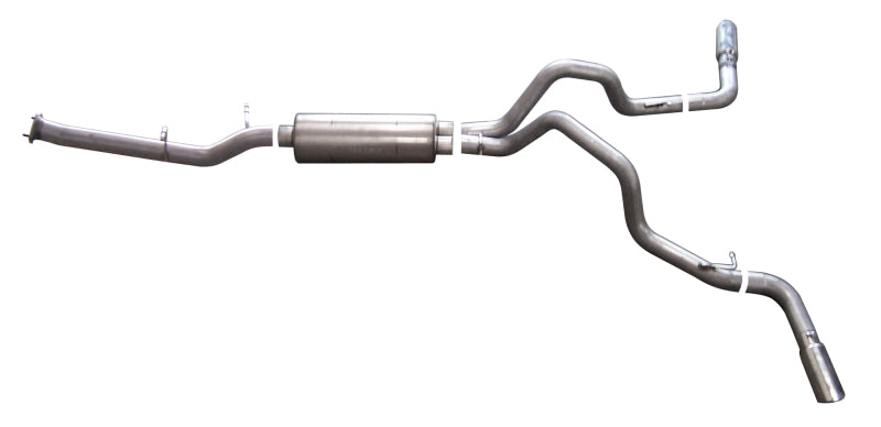 Gibson 07-10 Chevrolet Silverado 2500 HD LT 6.0L 3in Cat-Back Dual Extreme Exhaust - Aluminized