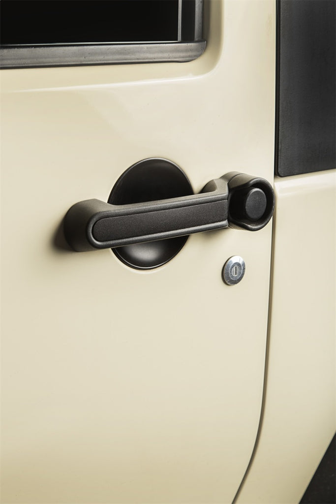 Rugged Ridge Door Handle Inserts. Black Jeep Wrangler 4 Door